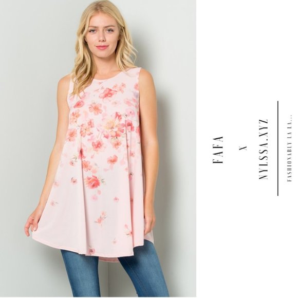 Floral Sublimation Tunic Dress - Picture 6 of 6